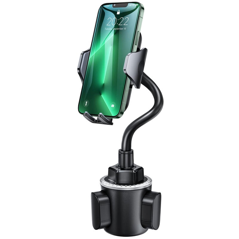 andobil Military-Grade Cup Phone Holder for Car/Truck, [2026 Enhanced] 13" 360Â° Adjustable Gooseneck w/Anti-Shake Car Mount, Universal Car Phone Holder for iPhone/Samsung/Pixel All 4.0-7.0" Devices - Image 1